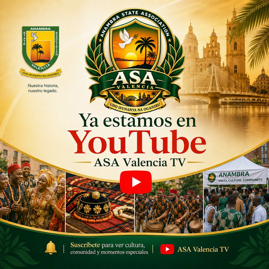 Pieza de anuncio: «Ya estamos en YouTube — ASA Valencia TV»