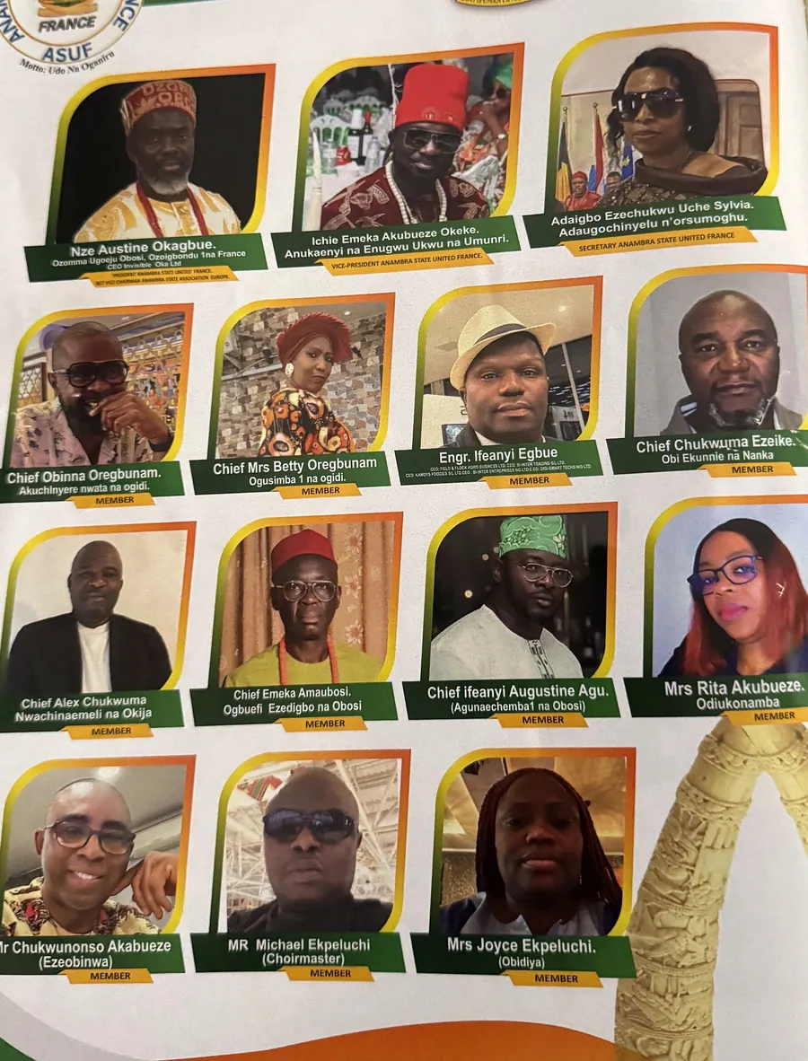 Mosaico de retratos de Anambra State United France